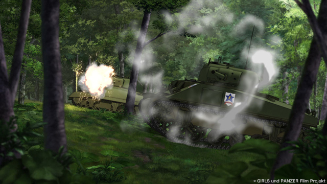 『ガールズ＆パンツァー 劇場版』場面2